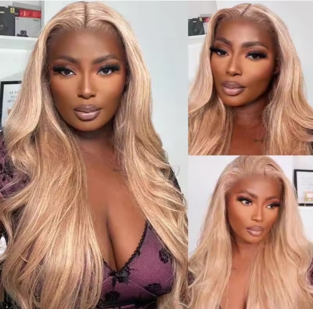 The Devote Glueless Highlight 13x4 HD Lace Front Wig | Honey Blonde Body Wave Brazilian Human Hair | 5x6 Pre-Plucked Hairline | P4/27