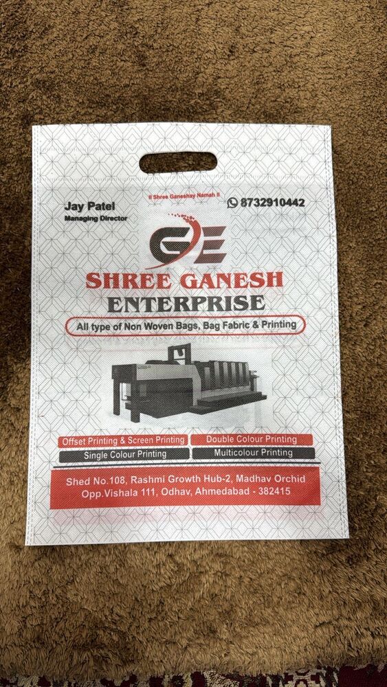 16 D cut Multi color Non woven Bag