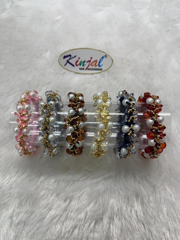 Beaded Hair Accessories Ruffle