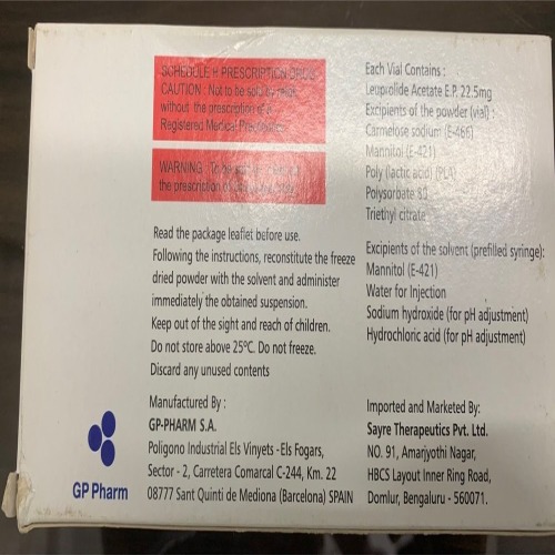 Lutrate 22.5 mg Injection