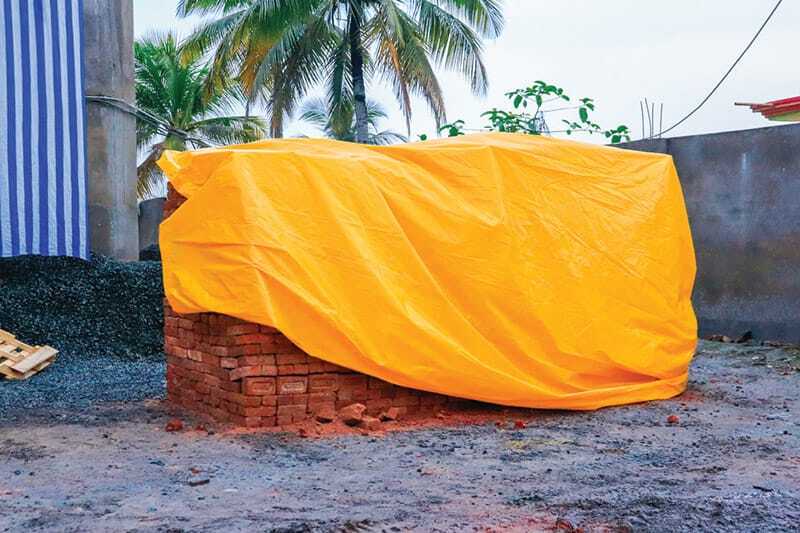Yellow Multi Cross Laminated Tarpaulin Cover