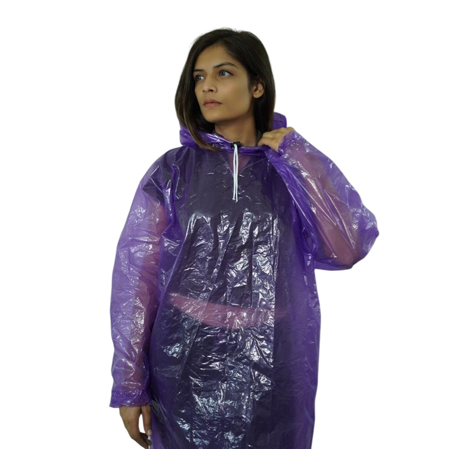 Voilet Waterproof Rain Poucho