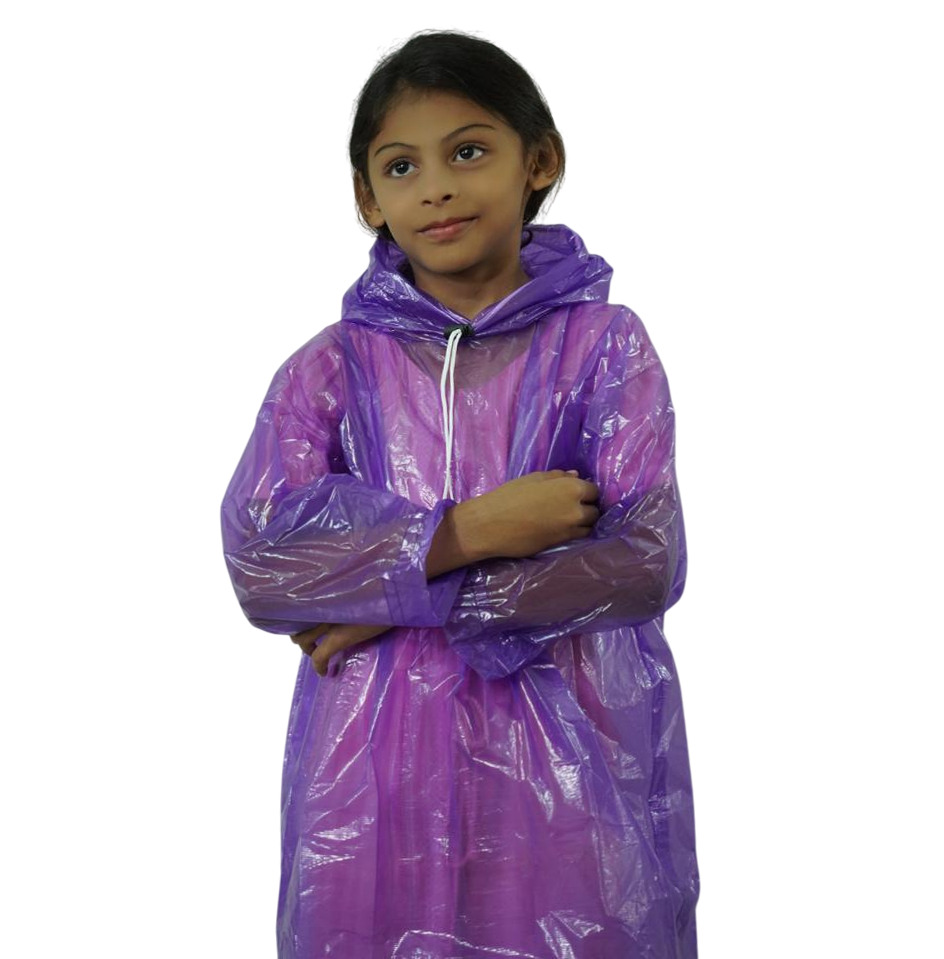 Voilet Waterproof Rain Poucho