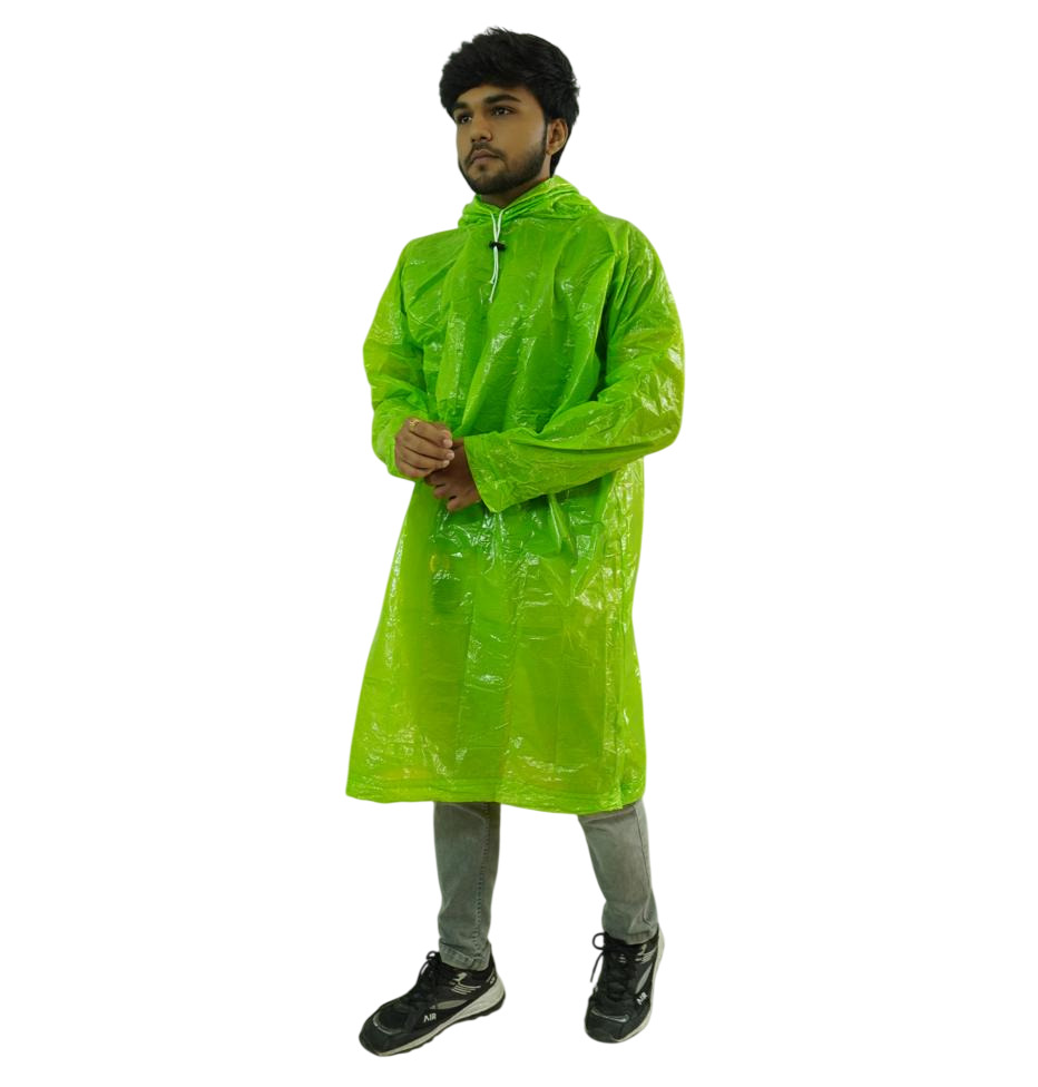 Green Waterproof Rain Poucho