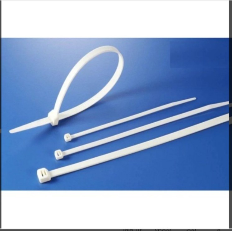 Reusable Cable Tie - Polyamide, 100-300 Mm, Black, Smooth Finish, Push Type Lock, Ul94v2 Flammability, 22 Kg Tensile Strength, 100 Nos Pack