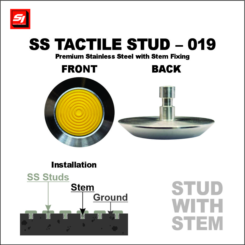 SS Tactile Stud 019 Grade 304 (Stem)