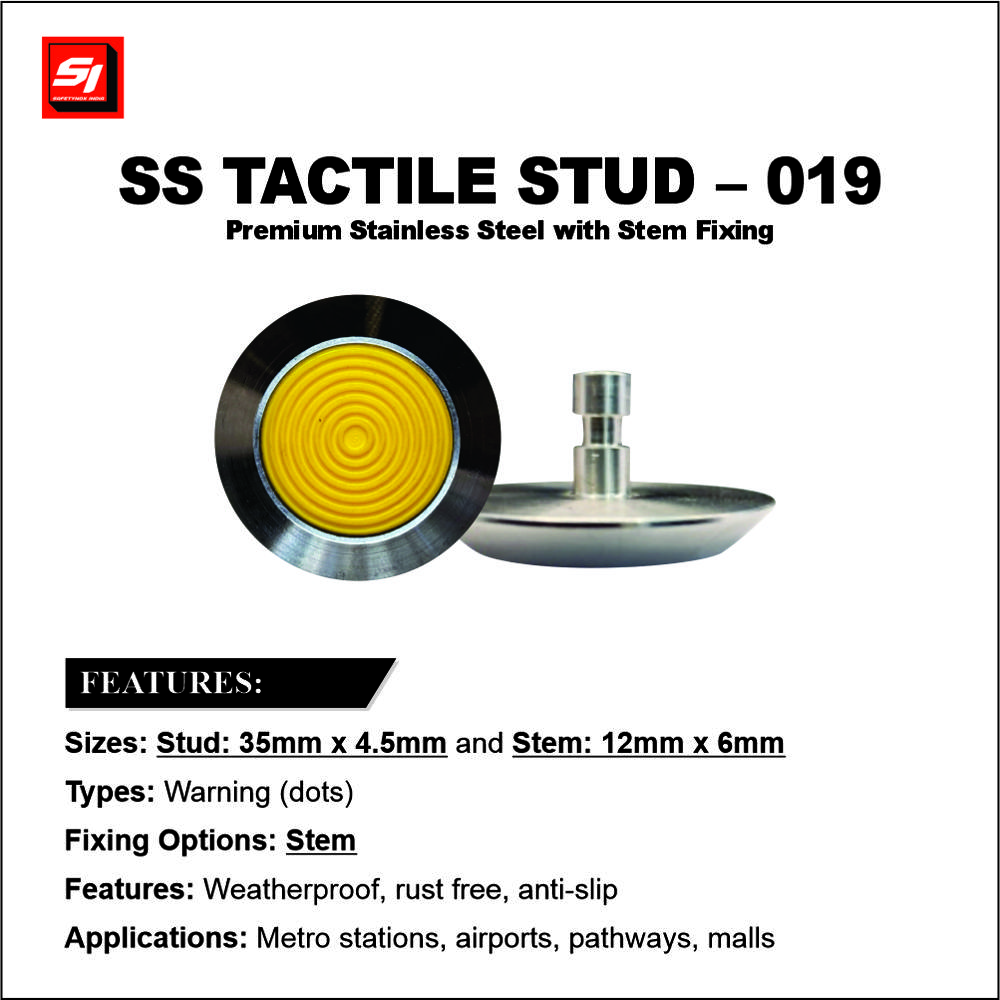 SS Tactile Stud 019 Grade 316 (Stem)