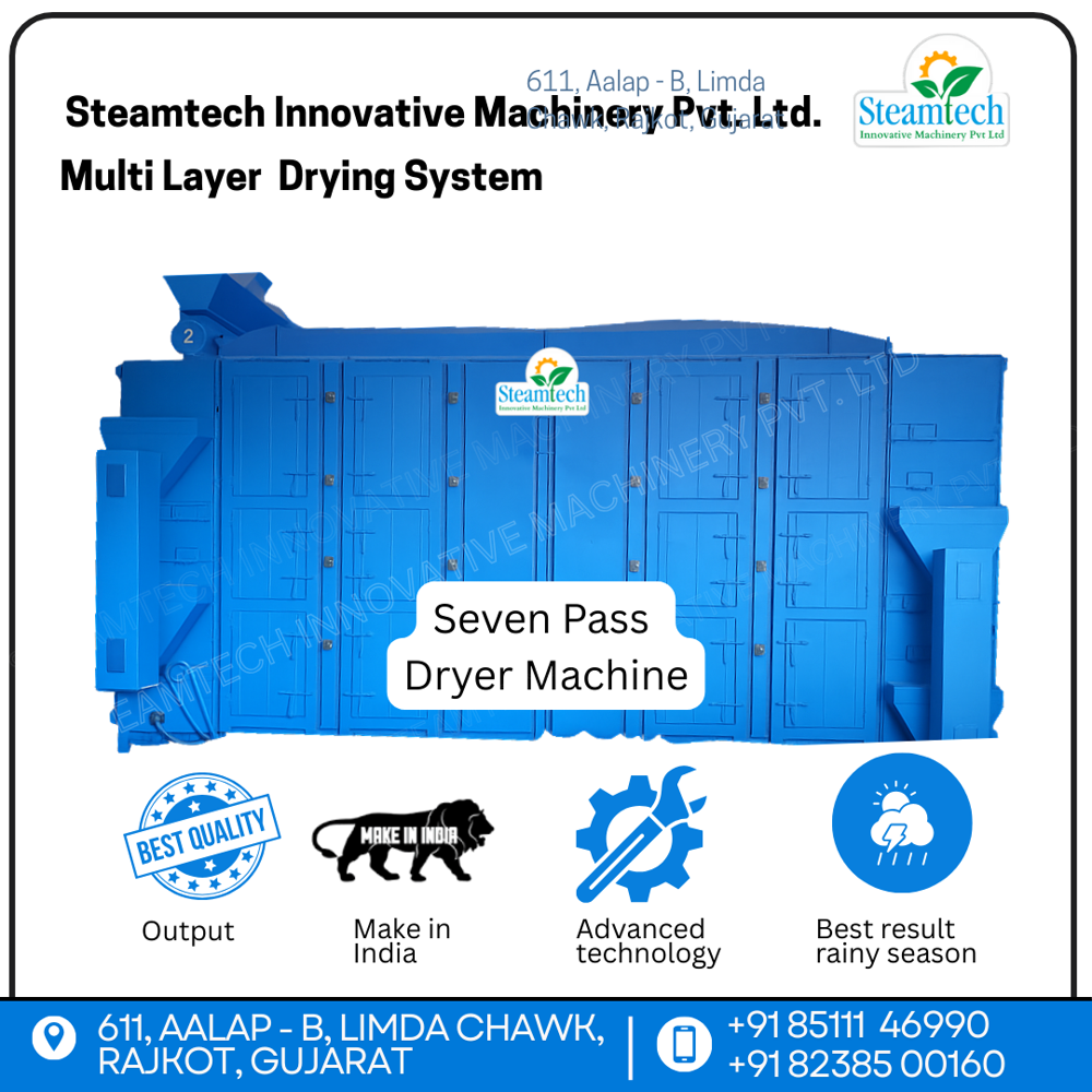 Multi Layers Continuous Chili Mesh Belt Drying Machine - Capacity: 10 Ton/day
