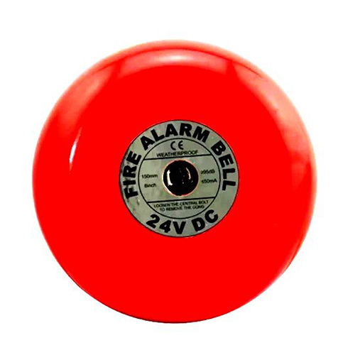 24V Dc Fire Alarm Bell - Alarm Light Color: Red