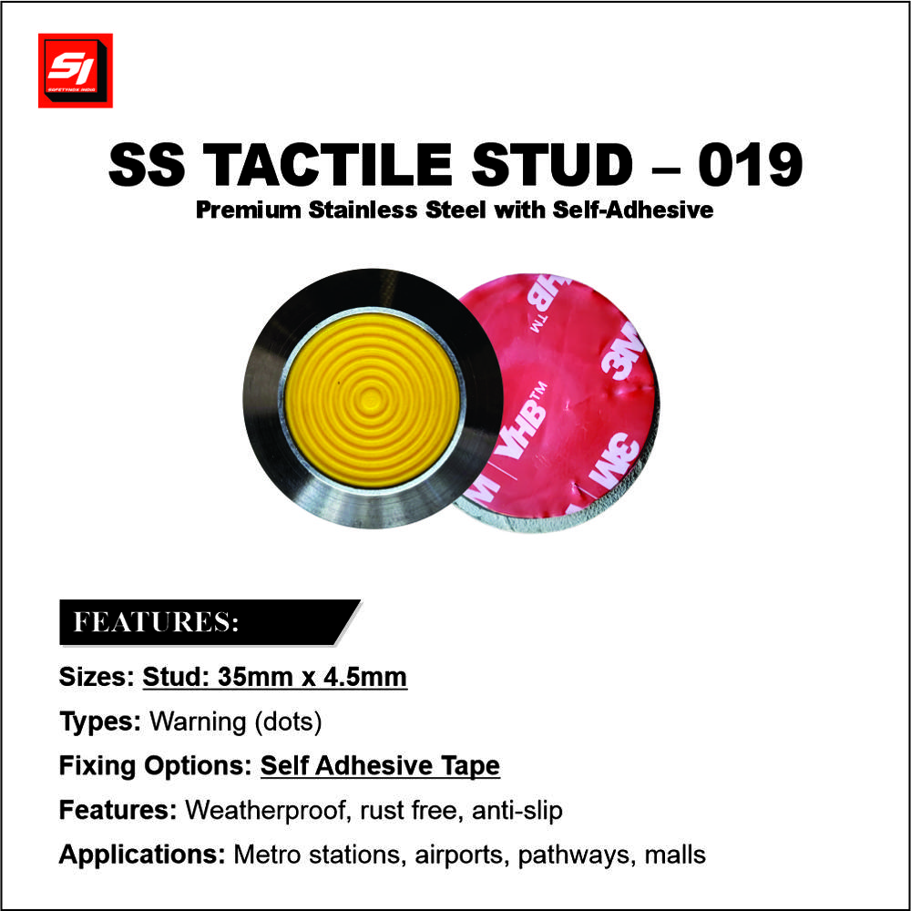 SS Tactile Stud 019 Grade 316 (Self Adhesive)