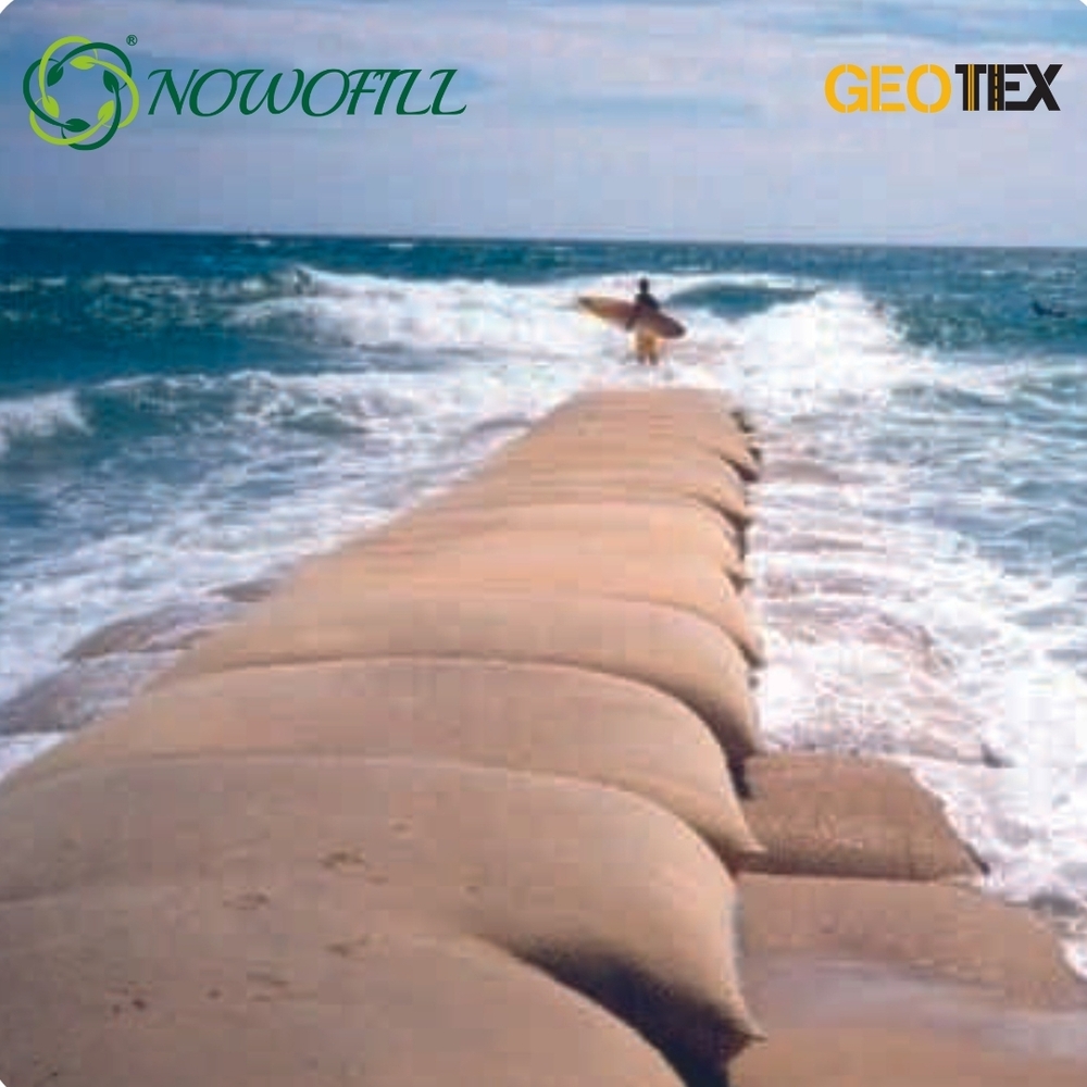 Geobags For River Bank .