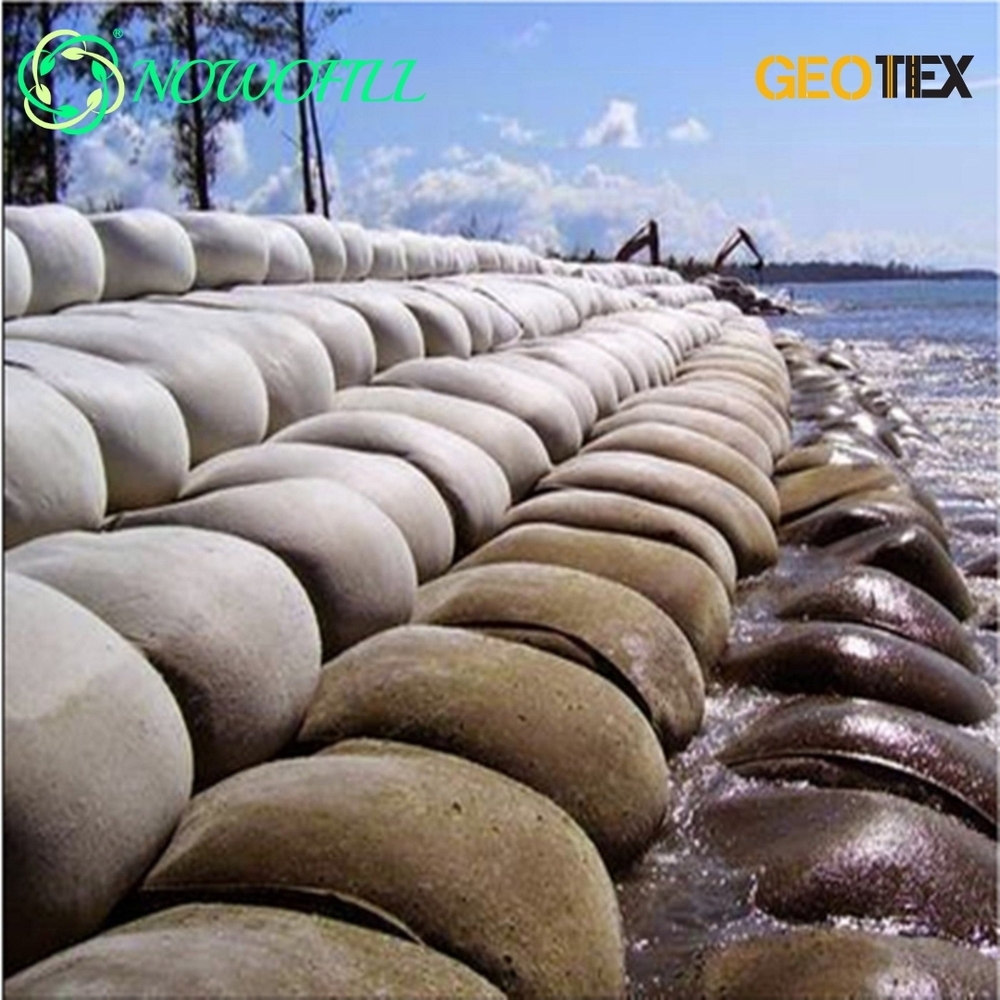 Geobags For River Bank .