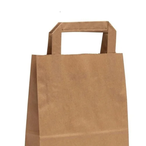 Flat Handle Bag - Color: Brown