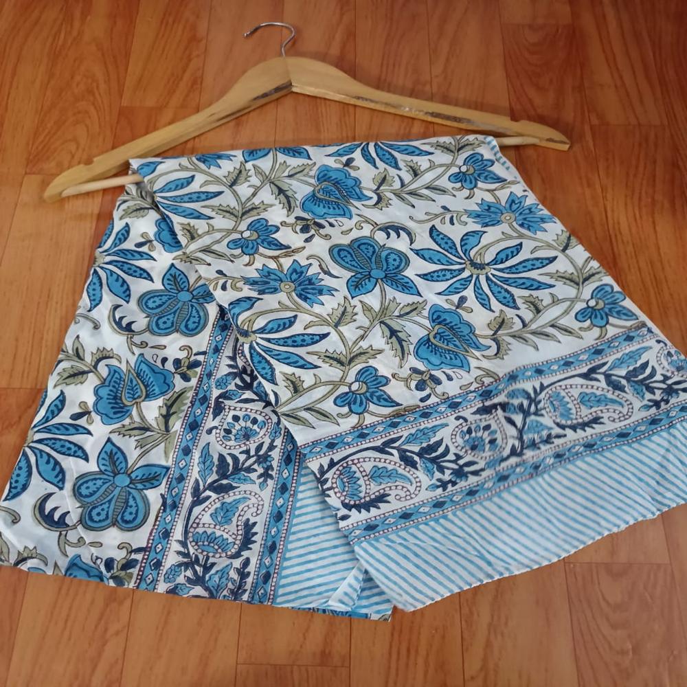 Hand Block Printed Cotton Beachwear Sarong