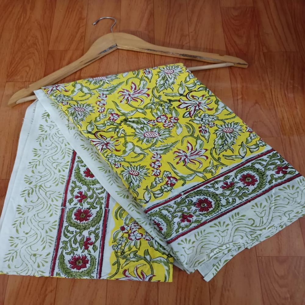 Hand Block Printed Cotton Beachwear Sarong