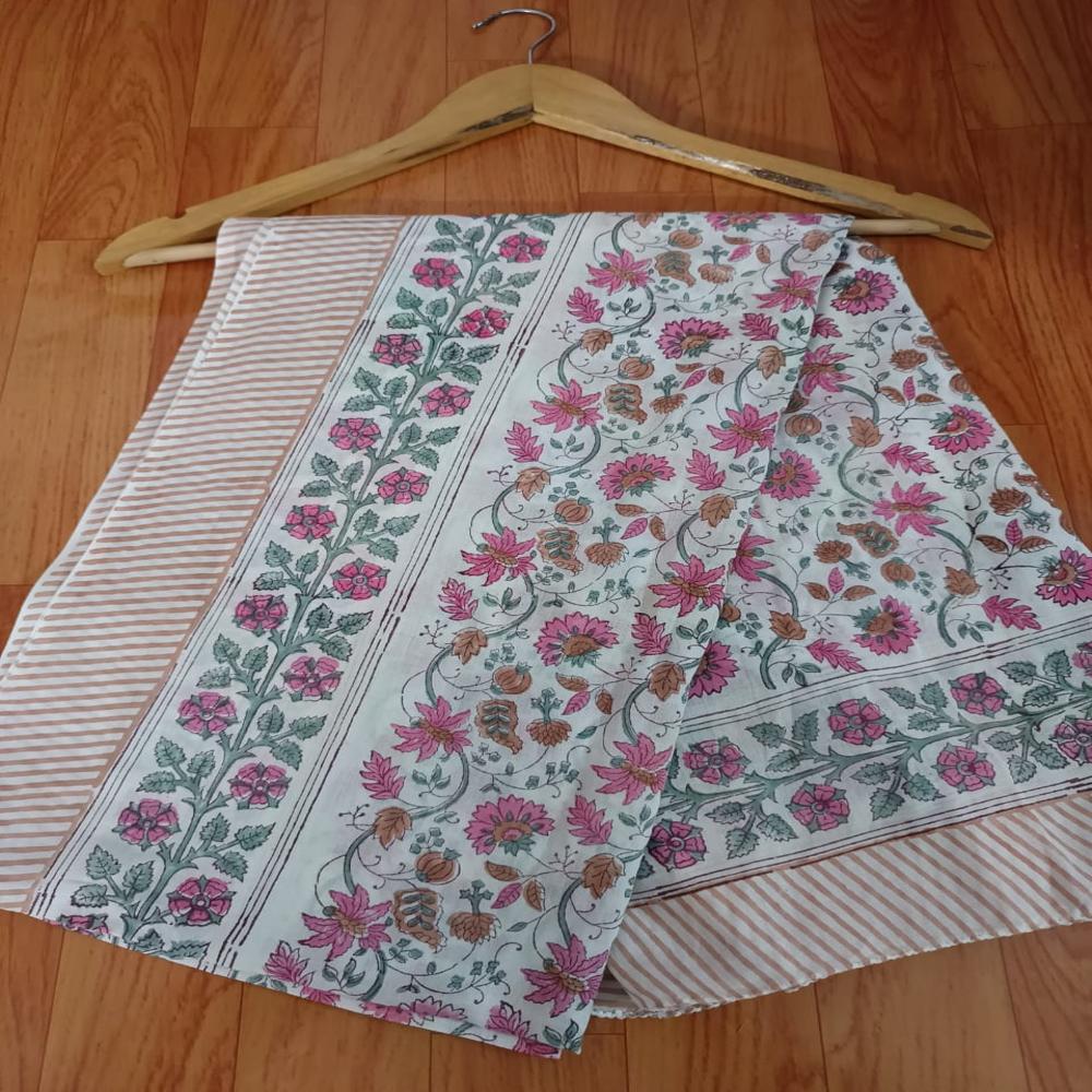 Hand Block Printed Cotton Beachwear Sarong