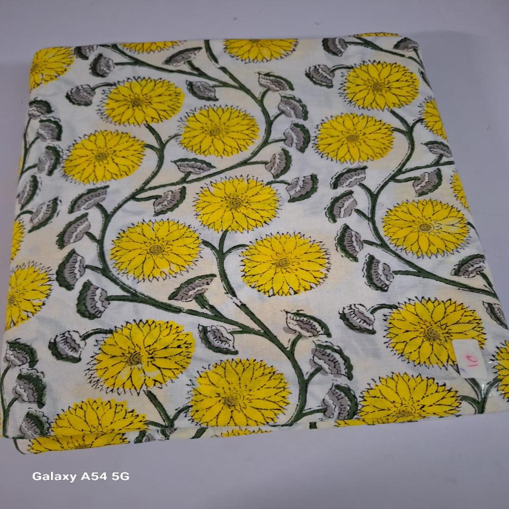 Beautiful Hand Block Printed Cotton Fabric
