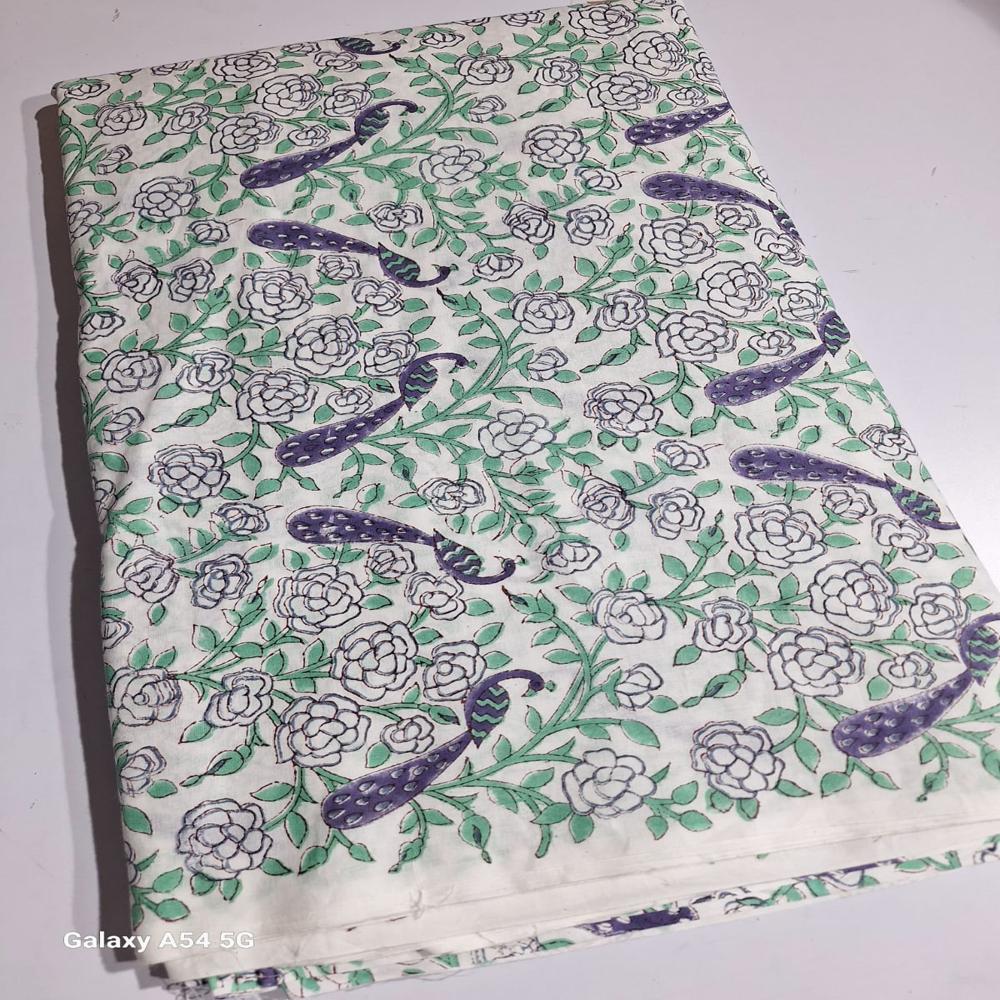Beautiful Hand Block Printed Cotton Fabric
