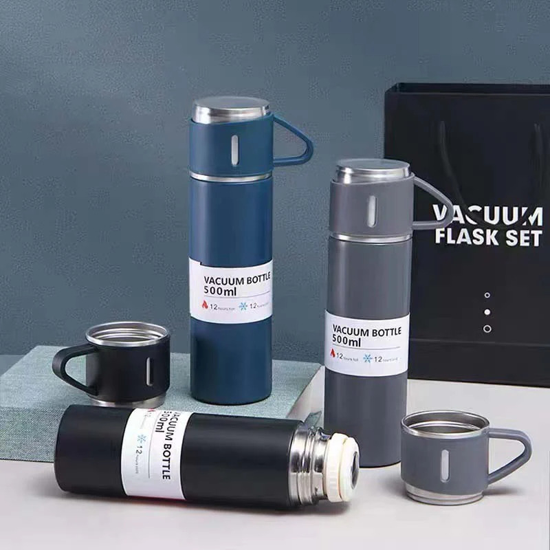 Bottle With Cup Set - Color: Multi
