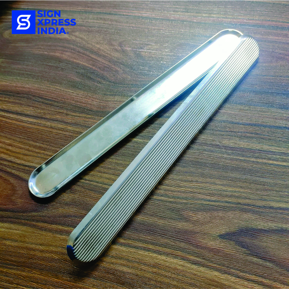 Ss Tactile Strip 014 Grade 304 (Self Adhesive) - Color: Silver