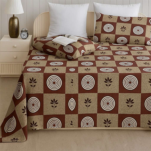 Bombay Mill Bedsheet Set With Zig Zag Pillow Cover