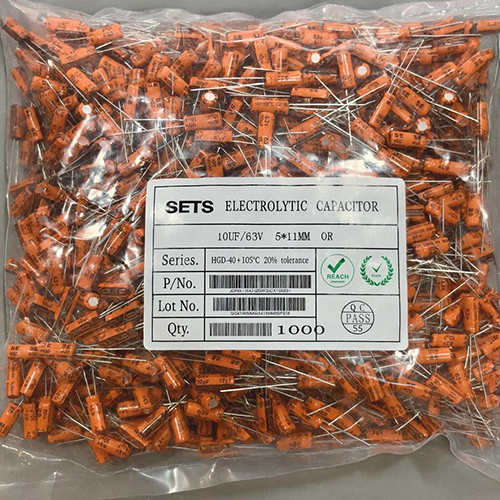 10Uf-63V Electrolytic Capacitor - Capacitance: 10Uf