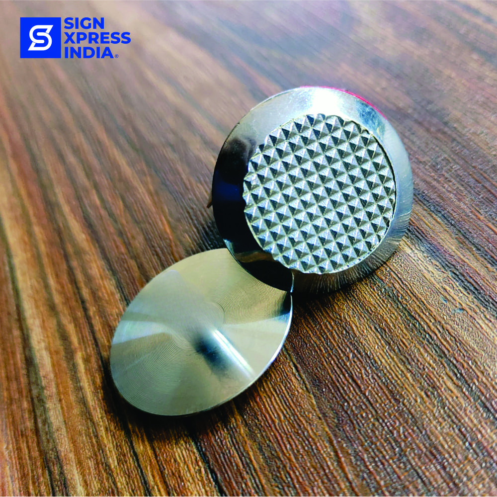 Ss Tactile Stud 016 Grade 304 (Self Adhesive) - Color: Silver