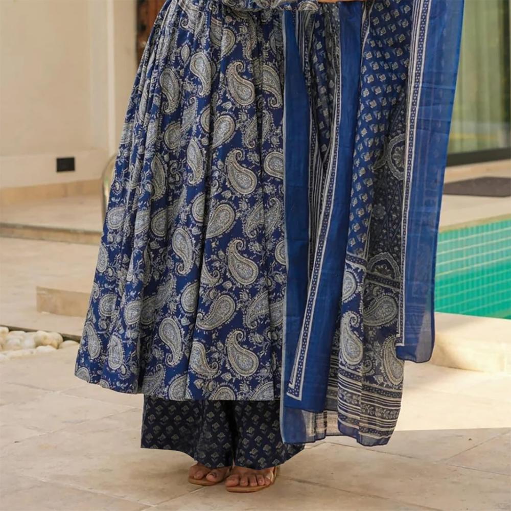 Blue Shelja Suit - Bust Size: 32-40 Inch (In)