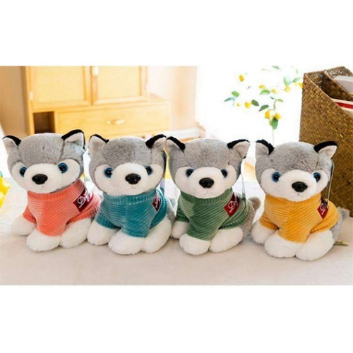 30Cm 8-53 T-Shirt Husky Dog Soft Toy - Color: Different Available