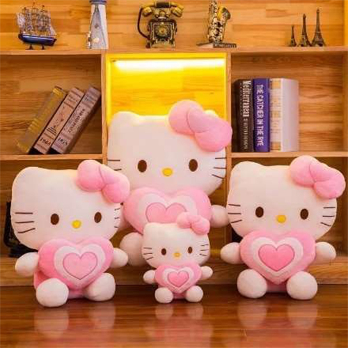 30cm 8-55 Heart Kitty Soft Toy