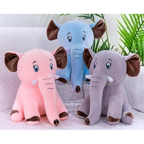 865-15 50cm Sitting Elephant Soft Toy