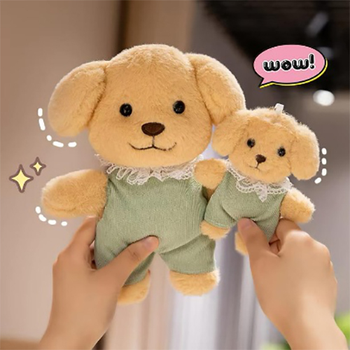 R-15 30Cm Lady Frock Dog Soft Toy - Color: Different Available