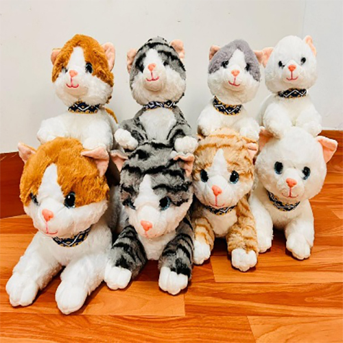 Y-7-1 25cm Slpscarf Cat Soft Toy