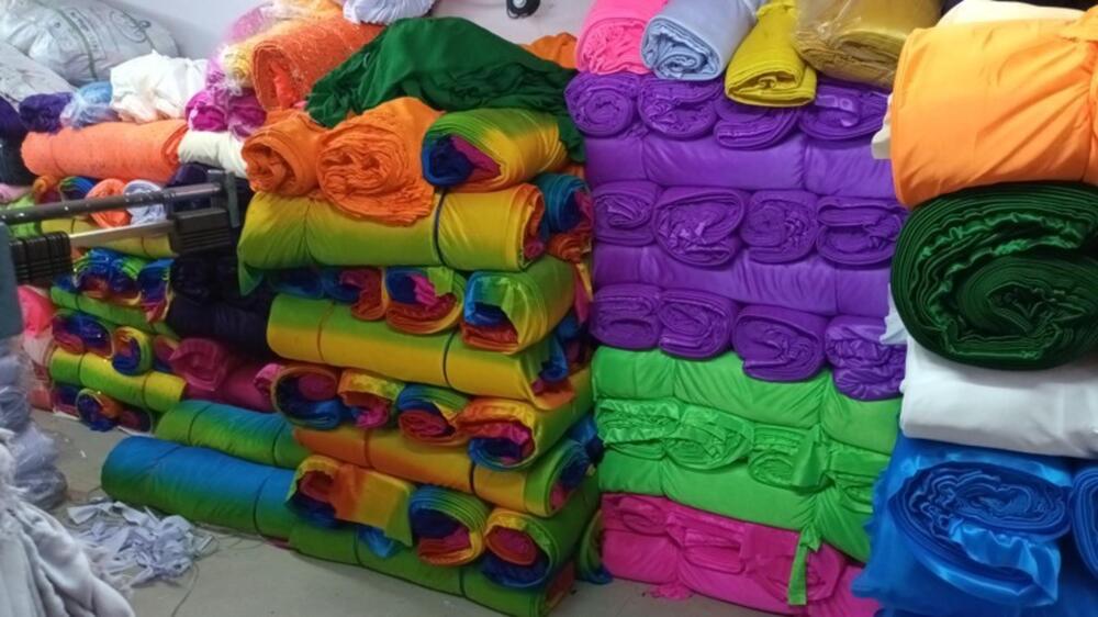 Shaded Decoration Fabric for Mandap Tent and Event Use with Soft Color Blend and Elegant Finish