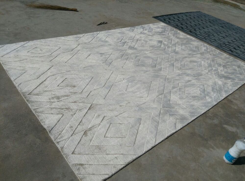 Terra Weave Natural Handloom silk High Low Carpet