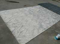 Terra Weave Natural Handloom Silk High Low Carpet - Backing Material: Cotton