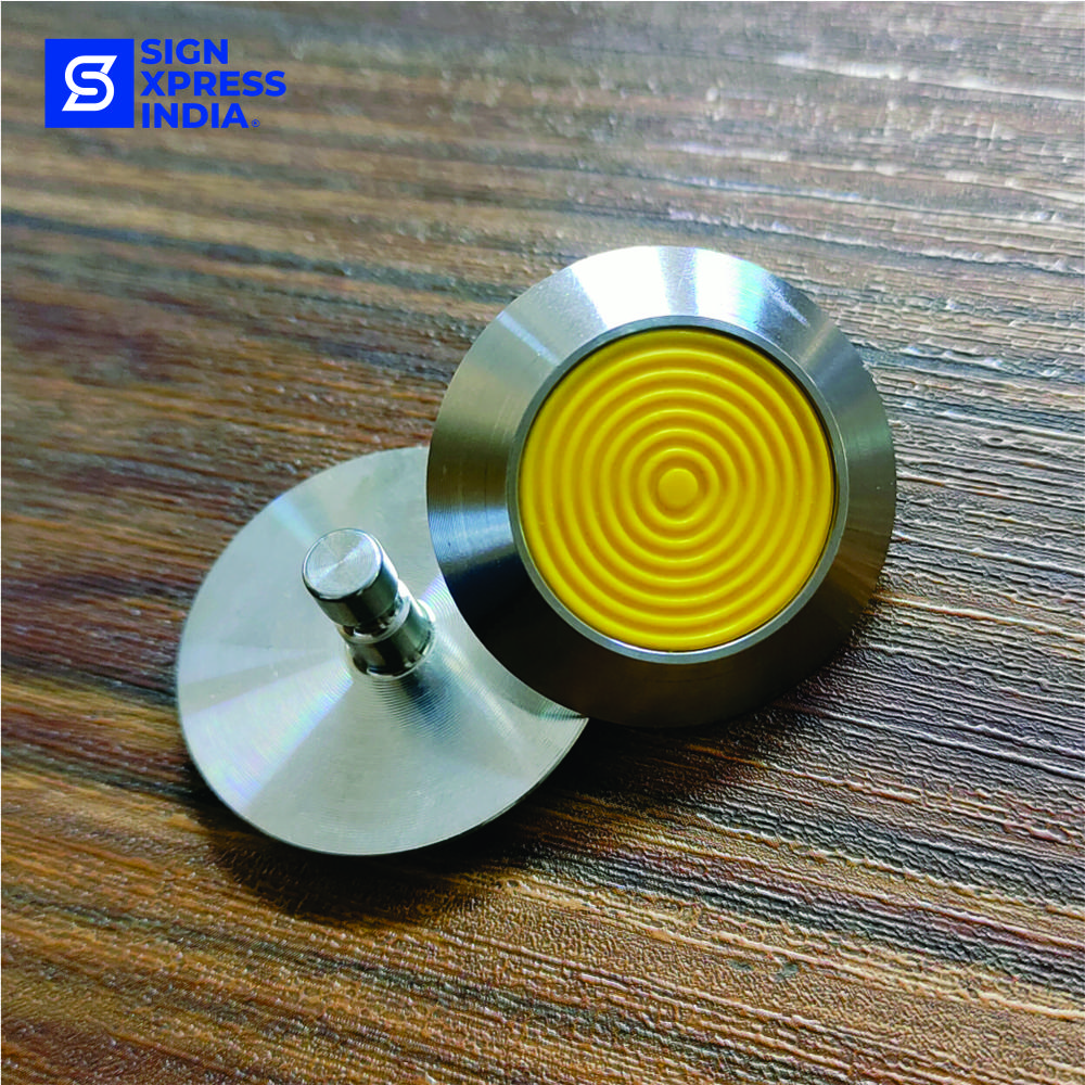 Ss Tactile Stud 019 Grade 304 (Stem) - Color: Silver
