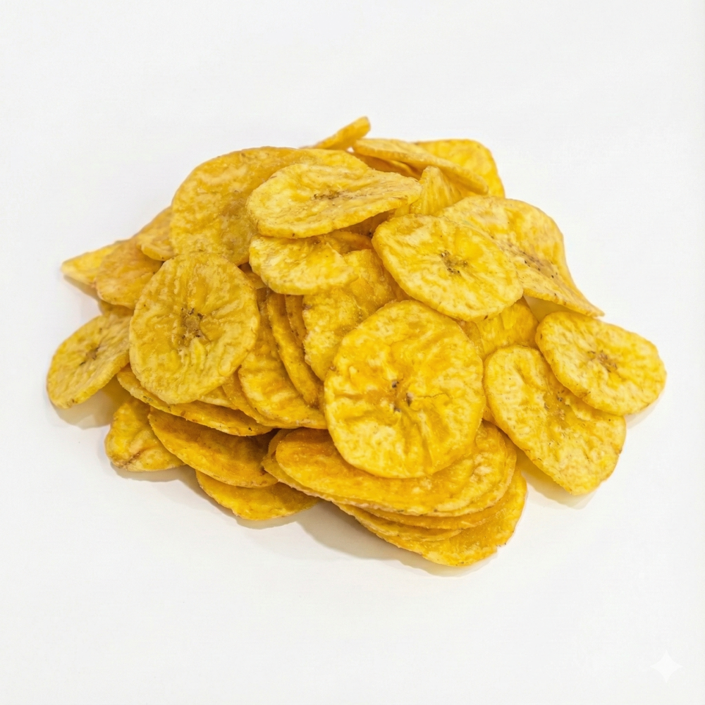 Yellow Round Banana Chips