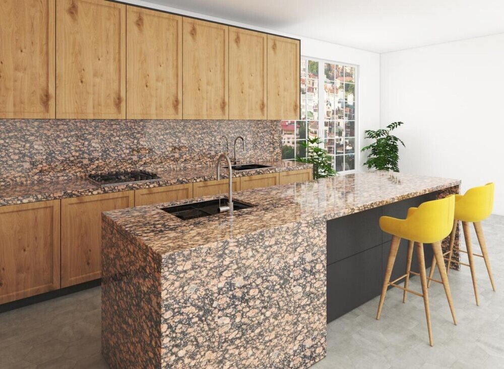 Exotic Brown Granite Stone - Application: Flooring / Commercial