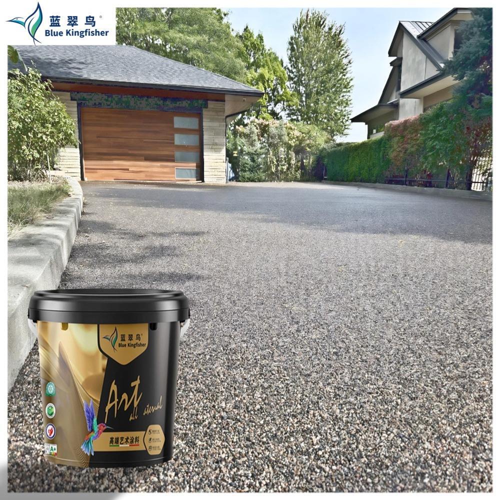 Resin Washed Stone Coating For Bathroom Floor And Wall - Color: Different Available