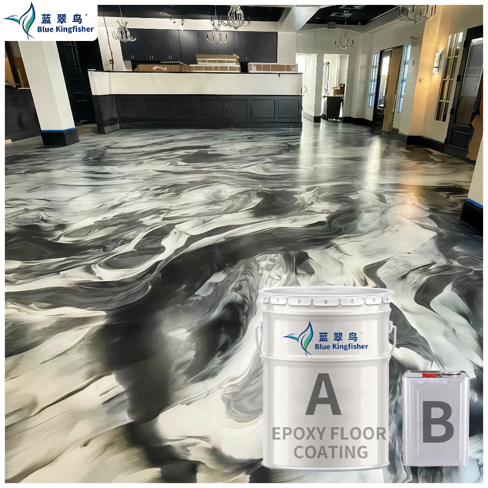 Metallic Self-Leveling Epoxy Flooring Kit - Color: As Per Requirement