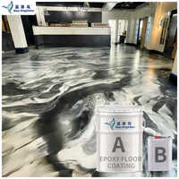 Metallic Self-leveling Epoxy Flooring Kit - Color: As Per Requirement