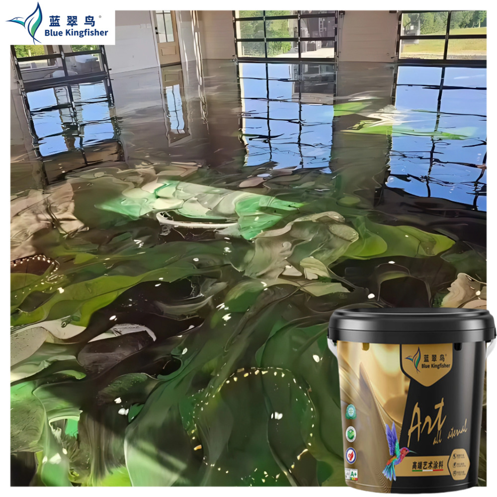 3D Metallic Epoxy Floor Coating - Color: As Per Requirement