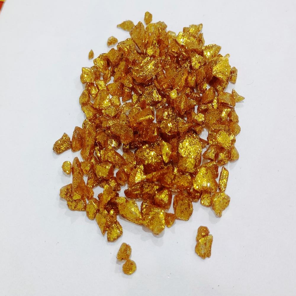 red color glass chips Non porous and water resistant