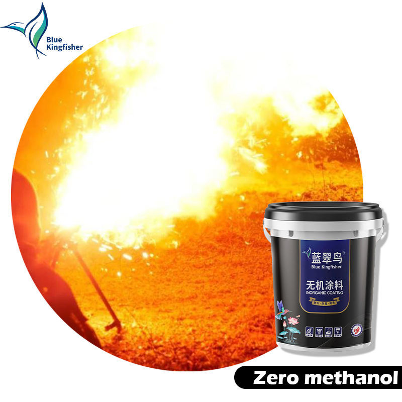 Metallic Velvet Inorganic Fireproof Fire Retardant Coating Paint - Color: Different Available