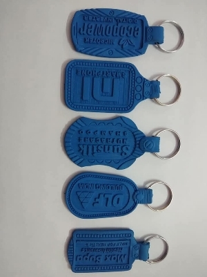 Pvc rubber keychain