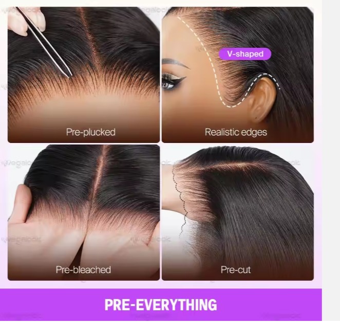 The Devote 13x6 Wear and Go Glueless Lace Front Wig | Raw Indian Human Hair | Cuticle Aligned | Pre Cut Lace with Bleached Knots