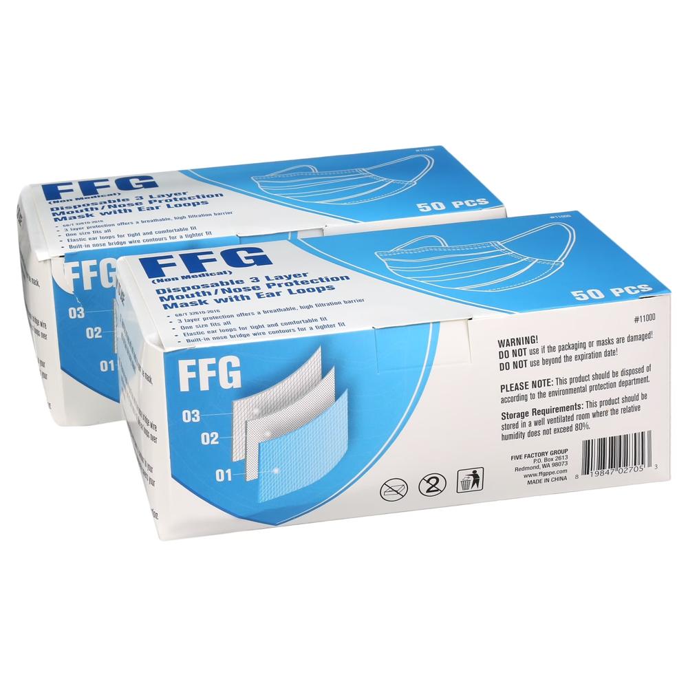 High Quality Wholesale 3 Ply Non Woven Surgical Disposable Face Mask Medical Face Masks