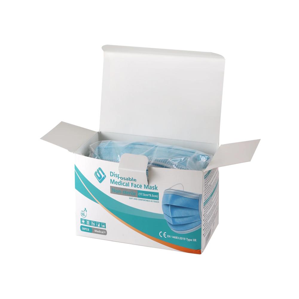 High Quality Wholesale 3 Ply Non Woven Surgical Disposable Face Mask Medical Face Masks