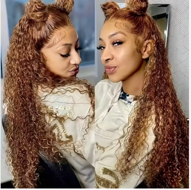 The Devote 6x5 Pre Cut Glueless Lace Wig | Mixed Color Highlight Human Hair | Wavy Texture | Natural Finish